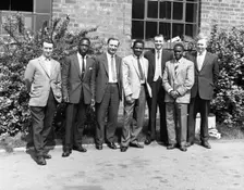 West Indian workers at the GEC Iron Factory, Swinton, South Yorkshire, 1962. Creator: Michael Walters