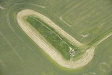 West Kennet Long Barrow, a Neolithic chambered burial mound, Wiltshire, 2023. Creator: Robyn Andrews