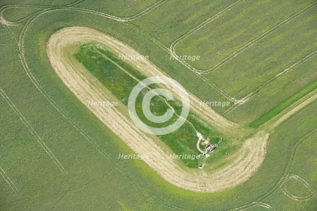 West Kennet Long Barrow, a Neolithic chambered burial mound, Wiltshire, 2023. Creator: Robyn Andrews.