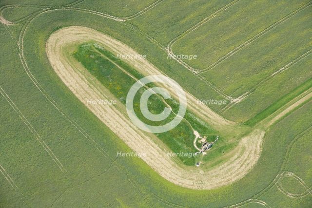 West Kennet Long Barrow, a Neolithic chambered burial mound, Wiltshire, 2023. Creator: Robyn Andrews.
