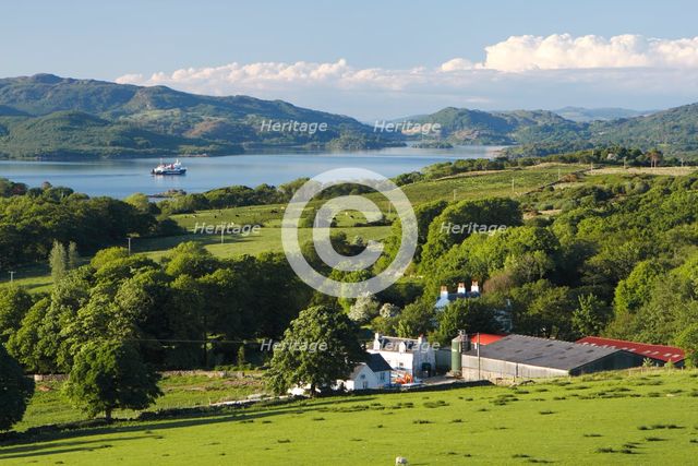 West Loch Tarbert from Kintyre, Argyll and Bute, Scotland. Creator: Peter Thompson.