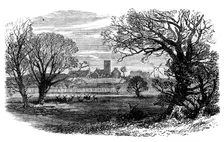 West Newton, from the deer park, Sandringham, 1871. Creator: Unknown