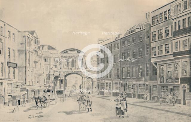 'West of Temple Bar, 1772', (1920). Artist: James Miller.