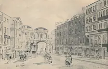 West of Temple Bar, 1772 (1920). Artist: James Miller