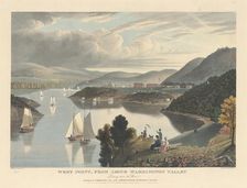 West Point, from above Washington Valley: Looking down the River, published 1834. Creator: William James Bennett
