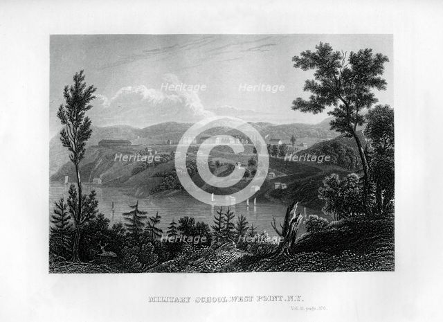 West Point Military School, New York, 1855. Artist: Unknown