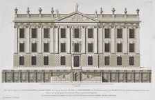 West prospect of Chatsworth House, Derbyshire, c1800