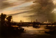 West Prospect of Oxford 19th century, (1943). Creator: William Turner