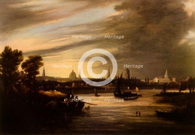 'West Prospect of Oxford', 19th century, (1943).  Creator: William Turner.