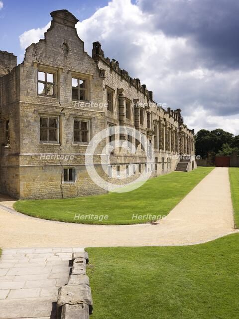 West range and terrace, Bolsover Castle, Derbyshire, 2008. Artist: Historic England Staff Photographer.