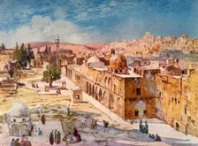 West Side of Temple Area from Barracks Near the Site of the Tower of Antonia 1902. Creator: John Fulleylove