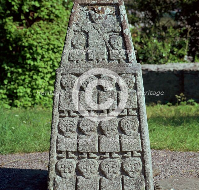 West side of the base of the Moone cross, 7th century. Artist: Unknown