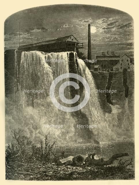 'West Side, Upper Falls of the Genesee', 1874.  Creator: W.H. Morse.