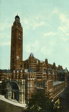 Westminster Cathedral, London, c1910. Creator: Unknown