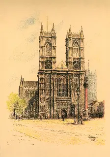 Westminster Abbey 1924. Creator: L A Hayes