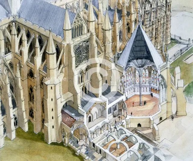Westminster Abbey, Chapter House, c16th century, (c1990-2010) Artist: Terry Ball.
