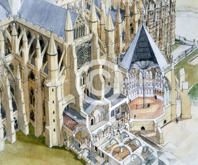Westminster Abbey, Chapter House, c16th century, (c1990-2010) Artist: Terry Ball.