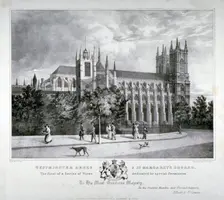 Westminster Abbey and St Margaret's Church, London, 1830. Artist: Dean and Munday