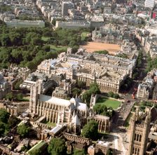 Westminster Abbey and Whitehall, London, 2002. Artist: EH/RCHME staff photographer