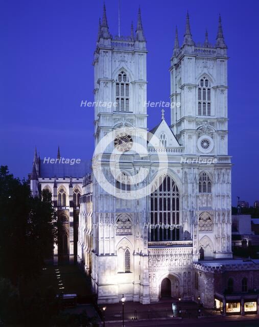 Westminster Abbey, c1990-2010. Artist: Max Alexander.