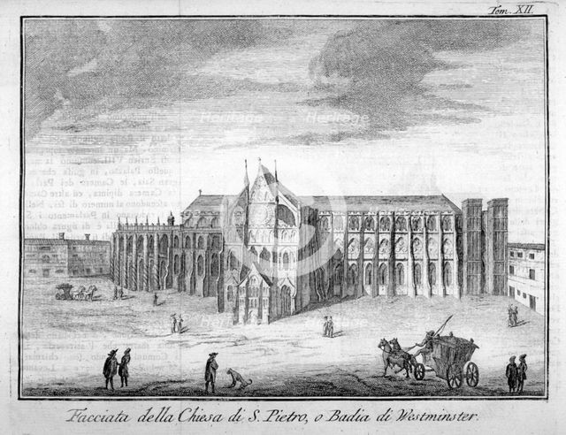 Westminster Abbey, London, 1742. Artist: Anon