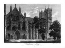 Westminster Abbey, London, 1804.Artist: Rawle