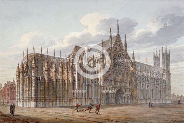 Westminster Abbey, London, 1816.                      Artist: John Coney