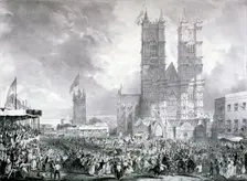 Westminster Abbey, London, 1837. Artist: Anon
