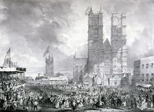 Westminster Abbey, London, 1837. Artist: Anon