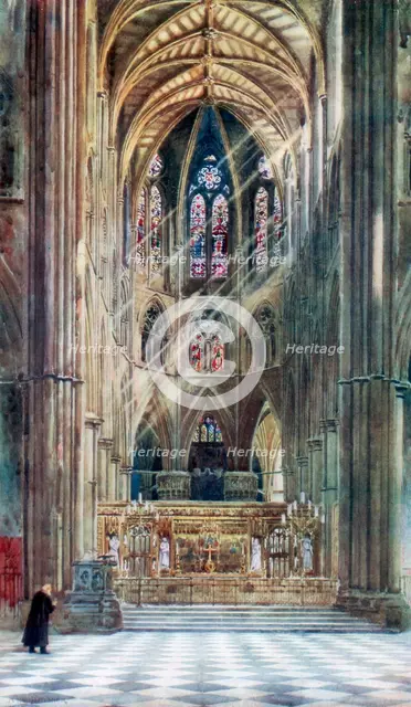 Westminster Abbey, London, 1902. Artist: Alfred Hugh Fisher