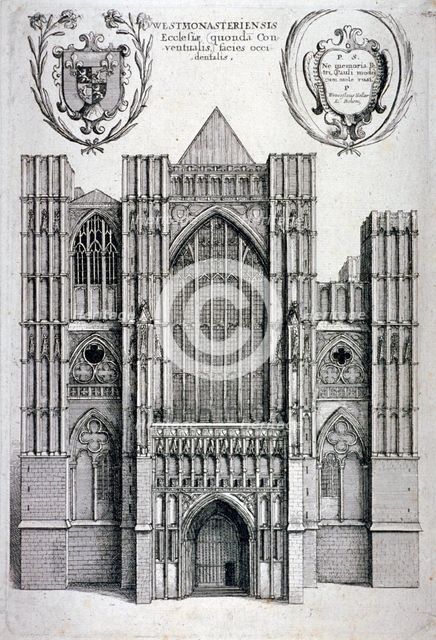 Westminster Abbey, London, c1650. Artist: Wenceslaus Hollar