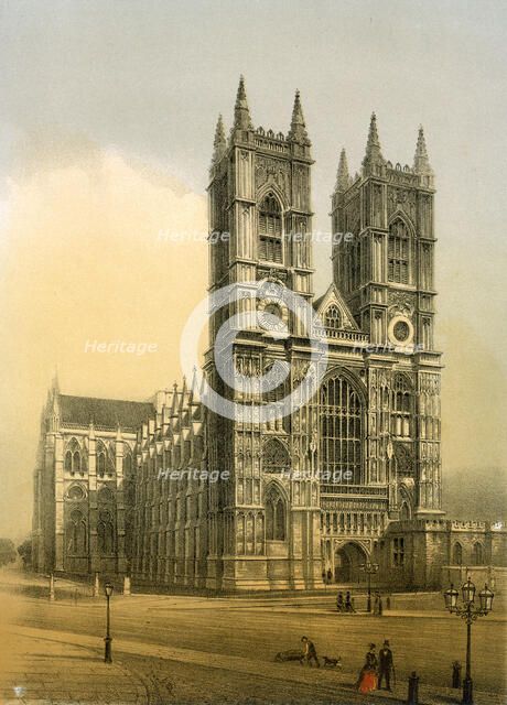 Westminster Abbey, London, c1870.  Artist: WL Walton