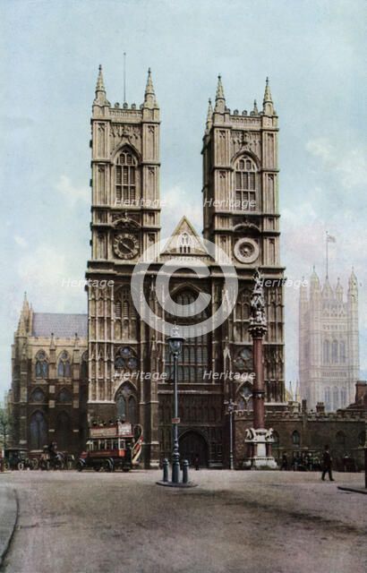 Westminster Abbey, London, c1930s. Artist: Donald McLeish