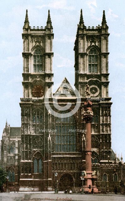 Westminster Abbey, London, early 20th century.Artist: J Beagles & Co
