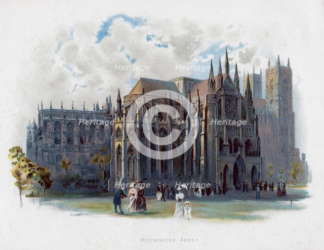 Westminster Abbey, London, late 19th century. Artist: Unknown