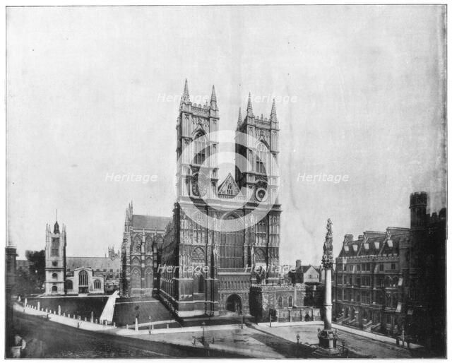 Westminster Abbey, London, late 19th century. Artist: John L Stoddard