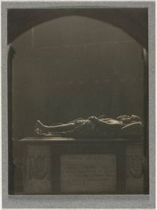 Westminster Abbey, Tomb of Sir Georges Villiers (d. 1605), c. 1900. Creator: Frederick H. Evans (British, 1853-1943)