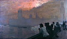 Westminster. Artist: De Nittis, Giuseppe (1846-1884)