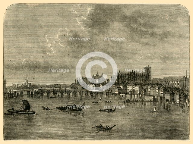 'Westminster Bridge', (1881). Creator: Unknown.