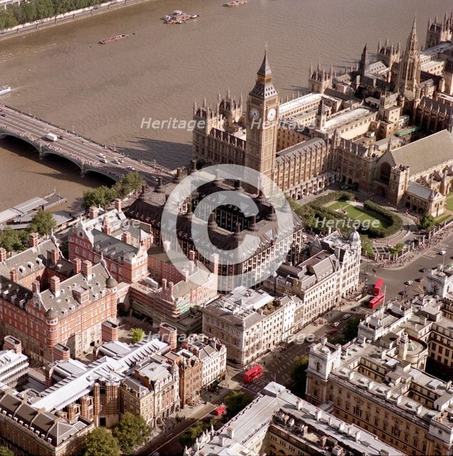 Westminster Bridge and the Houses of Parliament, Westminster, London, 2002. Artist: EH/RCHME staff photographer