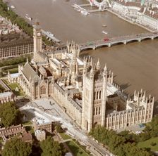 Westminster Bridge and the Houses of Parliament, Westminster, London, 2002. Artist: EH/RCHME staff photographer