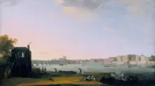 Westminster Bridge and Whitehall from Lambeth c1775. Creator: Unknown
