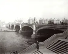 Westminster Bridge and St Thomas's Hospital, London, 1887