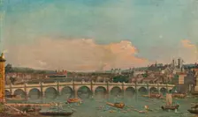 Westminster Bridge c1746. Artist: Canaletto