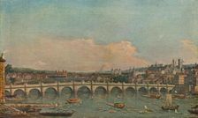 Westminster Bridge c1746. Artist: Canaletto
