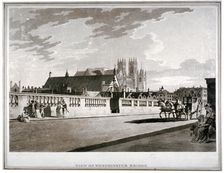 Westminster Bridge, London, 1792. Artist: Anon