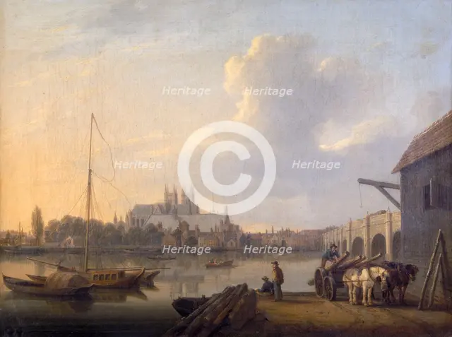 'Westminster from the South', c1810. Creator: William Anderson.