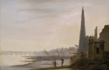 Westminster from York Stairs c1780. Creator: Unknown