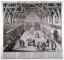 Westminster Hall, the first day of term, a satirical poem 1797. Artist: C Mosely