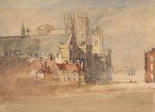 Westminster Hall and Abbey, 1810-30. Creator: David Cox the Elder